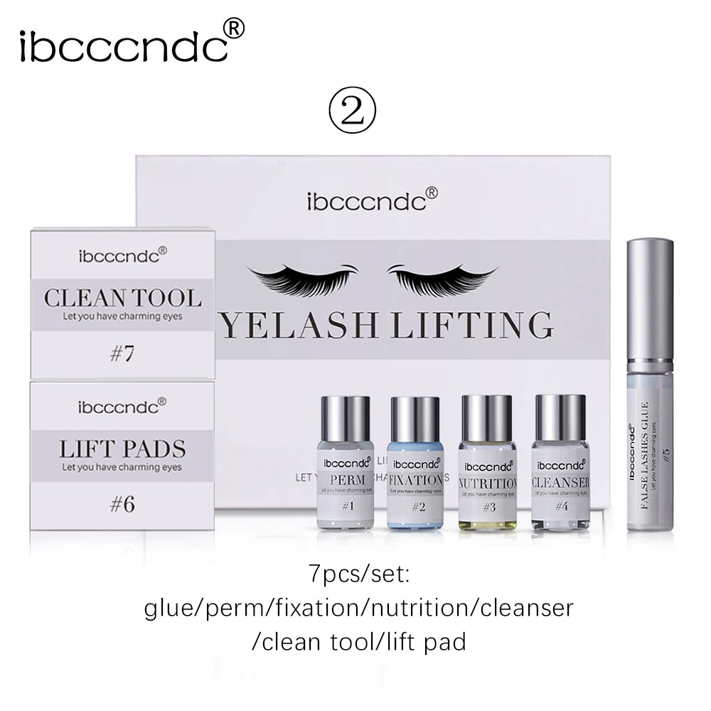 Keratin Lash Lift Kit Eyelash Curling Perm Lotion With Glue Nutrition Eye Lash Lifting Pad Semi-Permanent Beauty Salon Supply