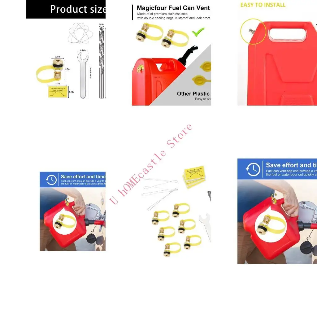63HF Premium Coppers Fuels Valves Set Featuring Double Rubber Seals Automotive Vent Cap Replacements