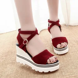 High Heels Women Sandals Casual Woman Shoes Platform Wedges Sandals Peep Toe Ladies Shoes 2023