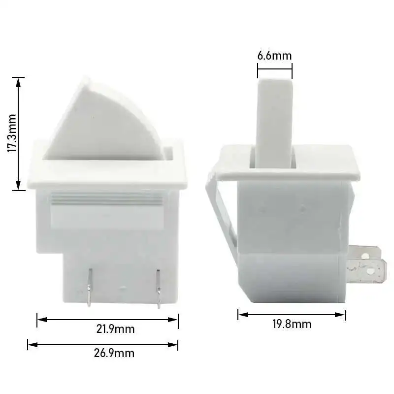 HC-050K.4 2.5A 250VAC استبدال جزء الثلاجة أجزاء الثلاجة المطبخ 1NC 1NO Refrigerator2 دبوس مفتاح ضوء المصباح الباب