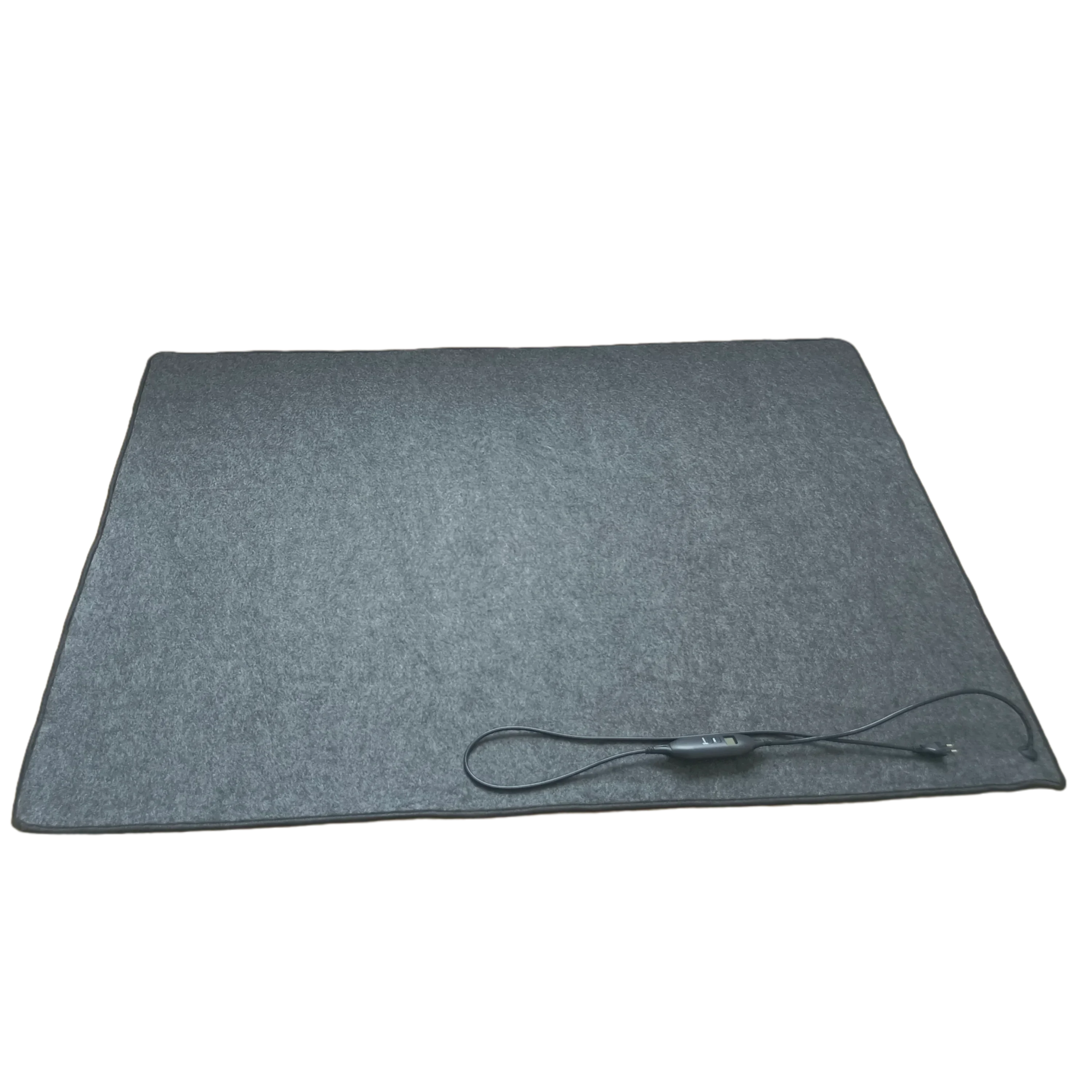 Large Size Warm Feet And Body Heated Floor Mat With LCD Screen Shows Temperature And Timer