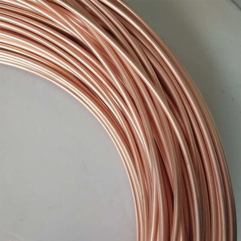 99.9% Soft Copper Tube Coil 2/3/4/6/8/10/12/16/19/22mm Air Conditioning Pipe Red Copper for Air Conditioning Preservative