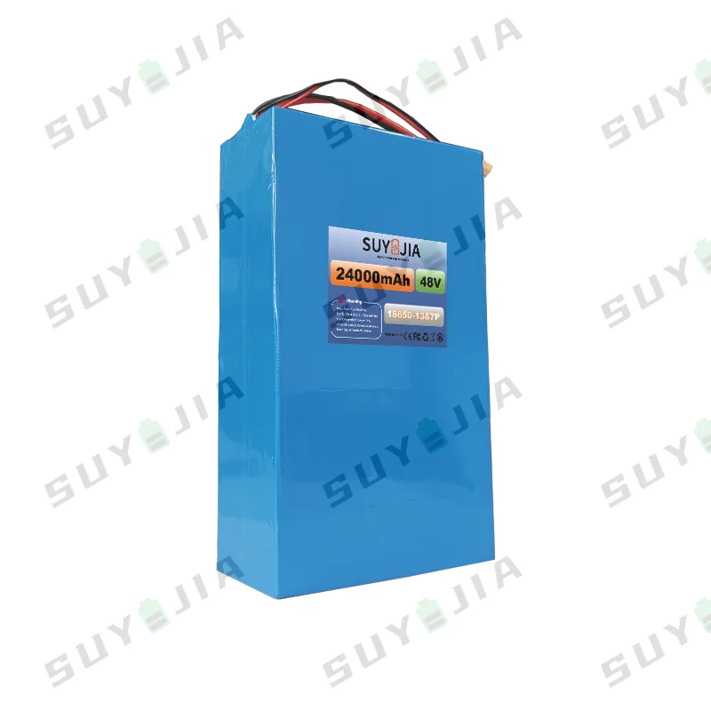 48V24000mAh 13S7P Lithium Ion Battery Pack 48V 1000W Electric Vehicle Battery Built-in 30A BMS Suitable for Electric Motorcycles