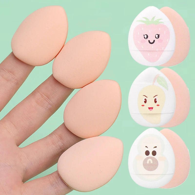 Cartoon Mini Finger Powder Puff 5/10PCS Detail Makeup Sponge Foundation Concealer Cosmetic Puff strumenti di bellezza per il trucco professionale