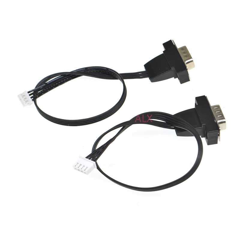 1pcs 25cm Db9 Male To Xh Female Plug Cable Db9 Male To Ph Wire Rs232 Serial Port Connector To 2.54mm 2.0mm Extension Cable