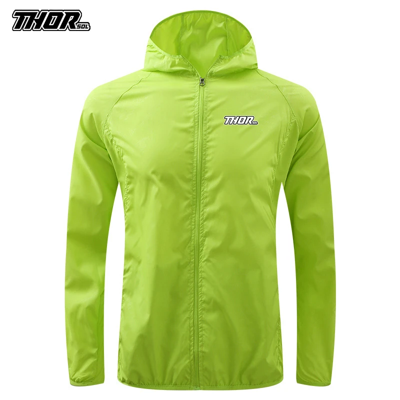 

THORSOL Bike Waterproof Cycling Jackets MTB Bicycle Sun-Protective Windbreaker Quick Dry Outdoor Sports Downhill Raincoat Unisex