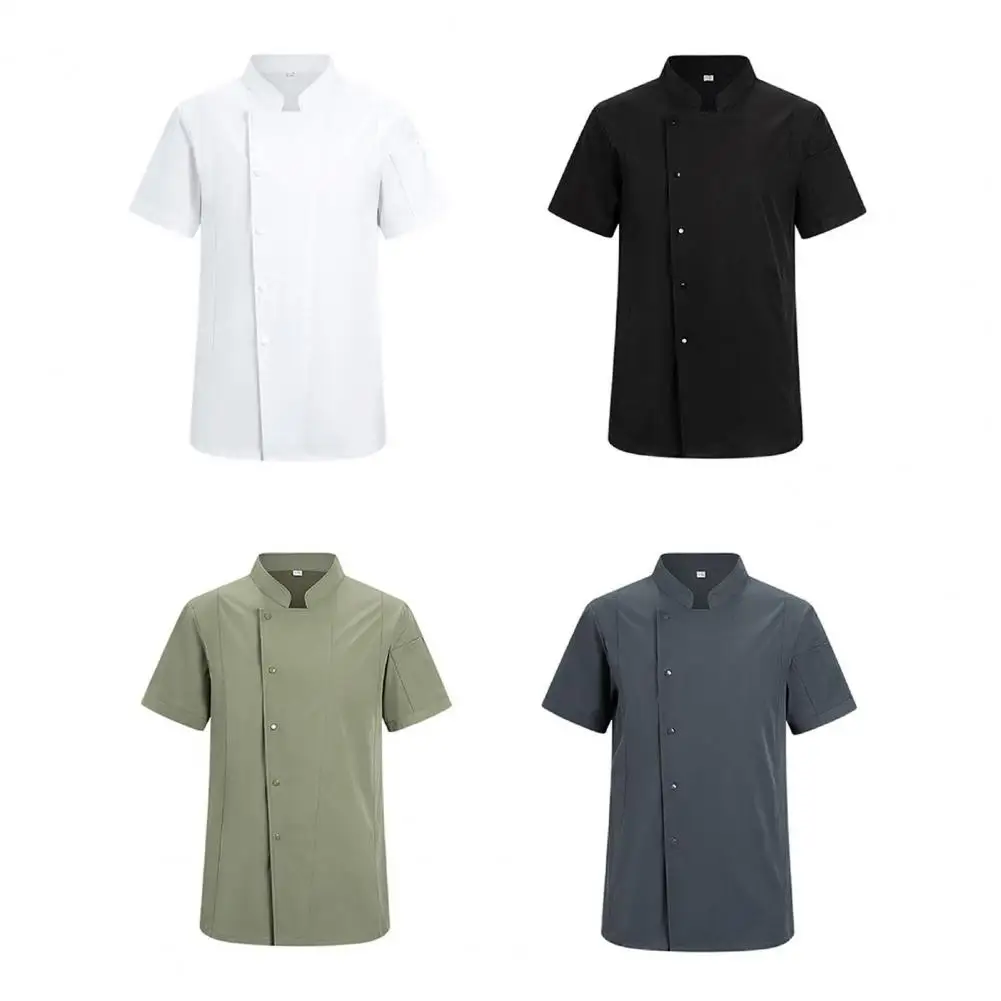 Large Size Bakery Catering Chef's Uniform Food Service Kitchen Cooking Clothes Restaurant Cook Jacket Waiter Overalls 4XL