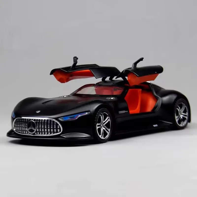 

1:24 Benzs Vision GT Alloy Concept Sports Car Model Diecast Metal Toy Racing Car Vehicles Model Simulation Sound Light Kids Gift