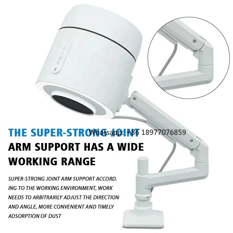 2026 Manicure Supplies Salon Equipment Dust Extractor Overhead Powerful Quiet Pedicure Nail Vacuum Dust Collector