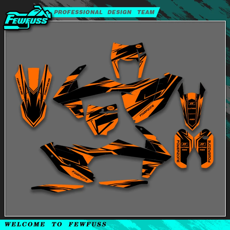 

Fewfuss For KTM 125 250 350 450 500 SX SXF XC XCF 2016 2017 2018 EXC EXCF XCW 2017 2018 2019 Graphics Decal Stickers Background