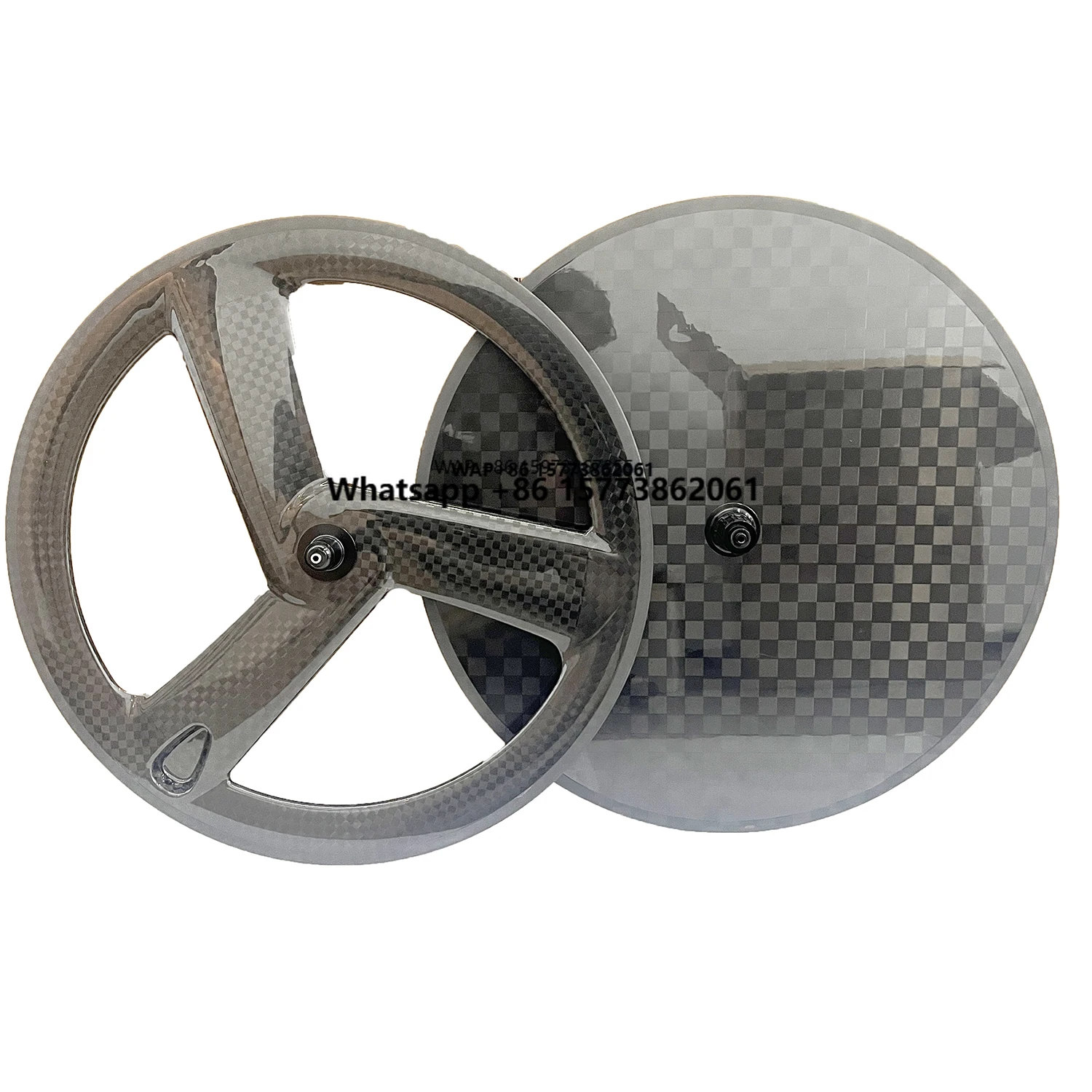 

Карбоновые дисковые колеса 700C с 3 спицами для трековых/шоссейных/тайтл-тайтл велосипедов, комплект колес под дисковые/ободные тормоза