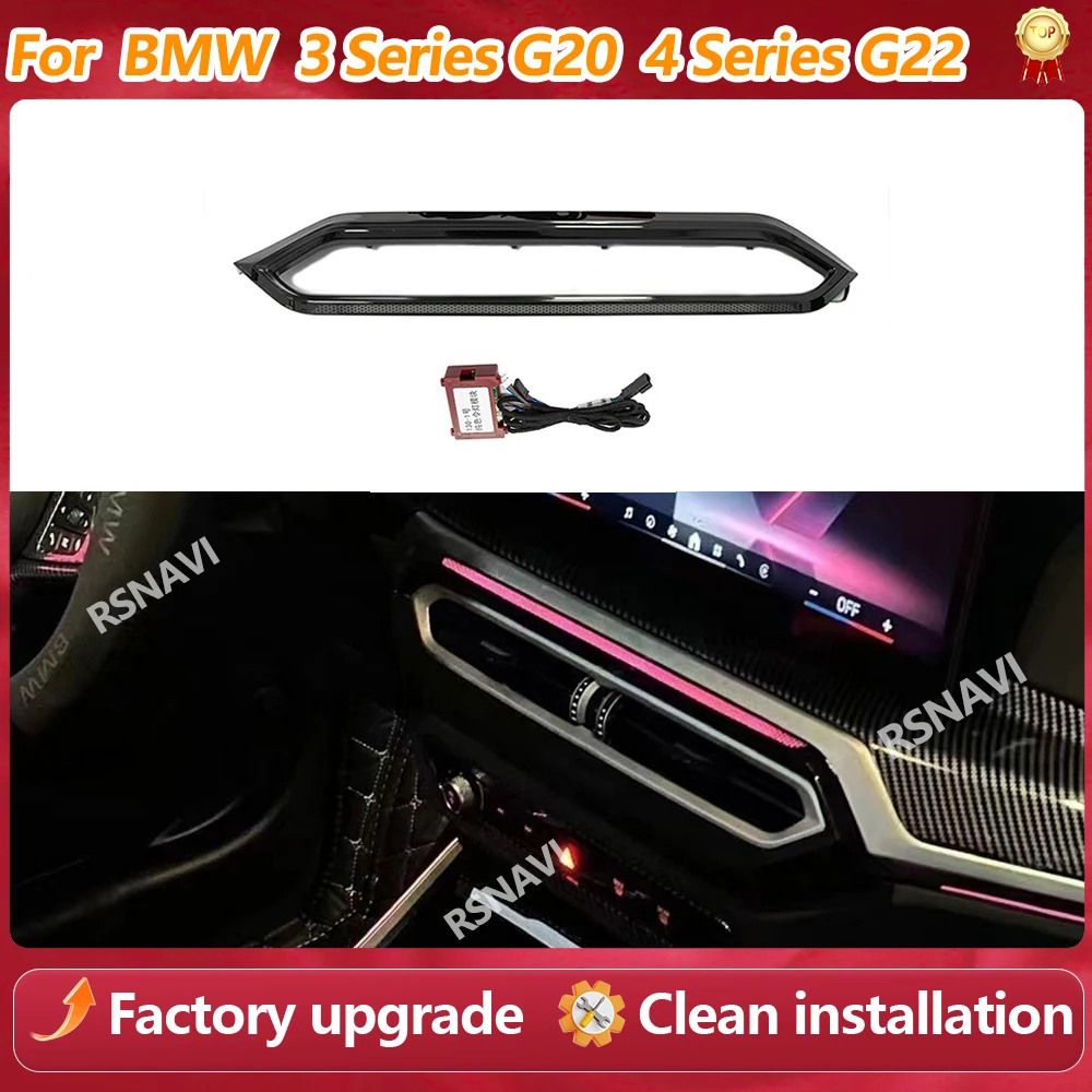 LED-Lüftungsrahmen-Ambientebeleuchtung für BMW 3er G20 G28 4er G22 G23 G26 i3 i4, Innenraum-Lüftungsdekor-Zubehör