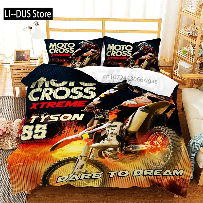 

Racing Car Duvet Cover Microfiber Motorcycle Bedding Set Cool Extreme Sport Comforter Cover Speed Cars Hobby Activity Room Decor