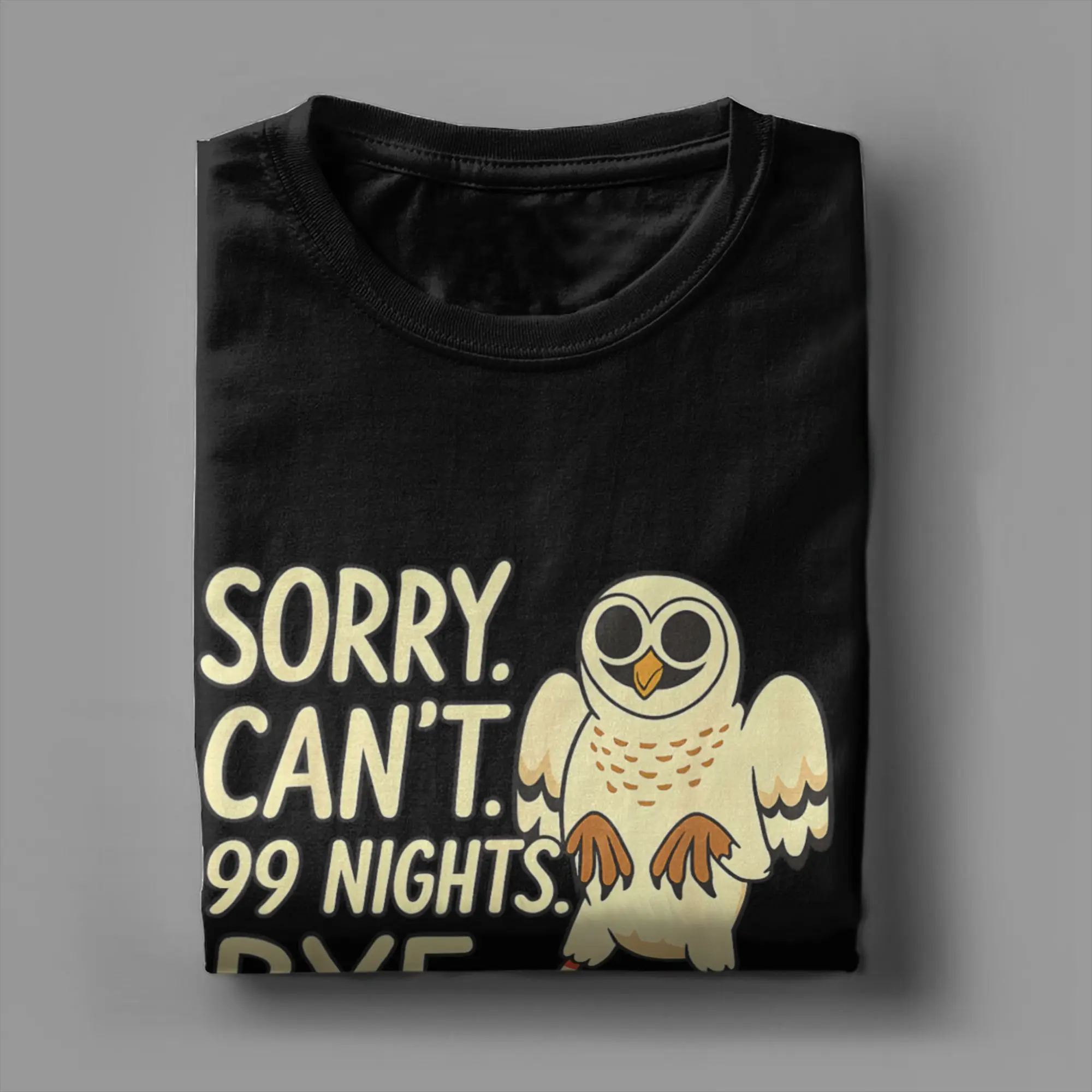 آسف Cant 99 Nights Bye in The Forest Gamer تي شيرت جرافيك عتيق من القطن الخالص للرجال بأكمام قصيرة وياقة مستديرة تي شيرت ملابس #4