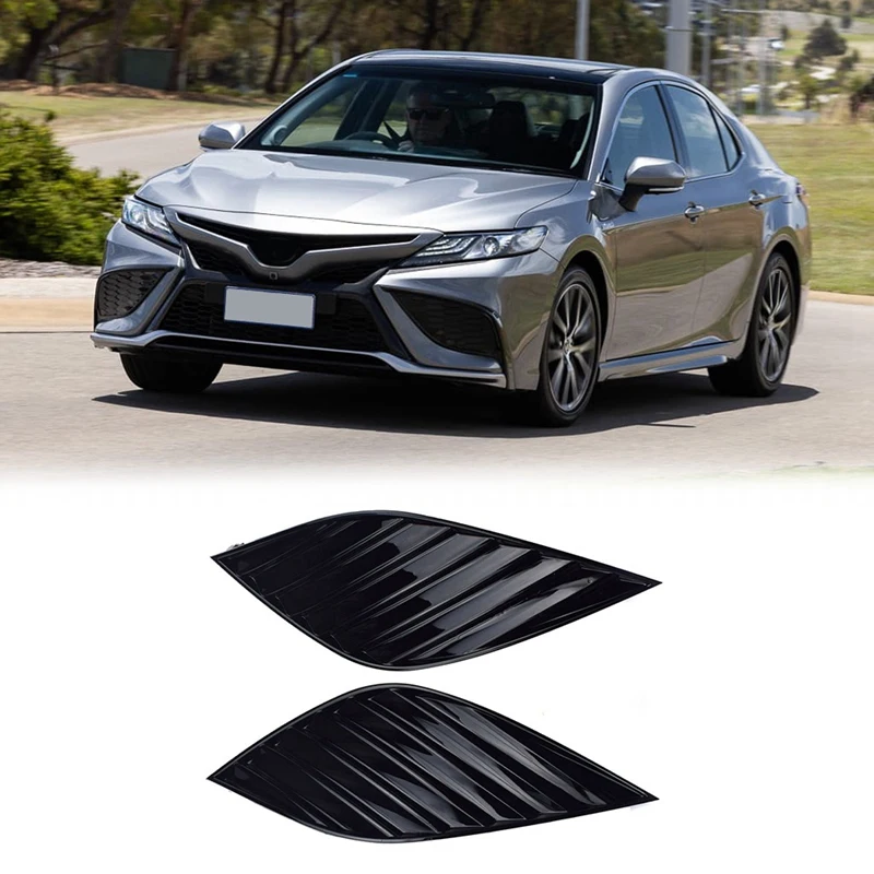 

1 пара переднего бампера, крышка противотуманной фары, рамка, решетка противотуманной фары для Toyota Camry SE XSE 2018-2021 81481-06180/81481-06170