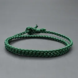 Minimalist Thread Rope Bracelets Men Women Handmade Double Layered Multicolor Thread Bracelet Couple Braclet Best Friend Gift