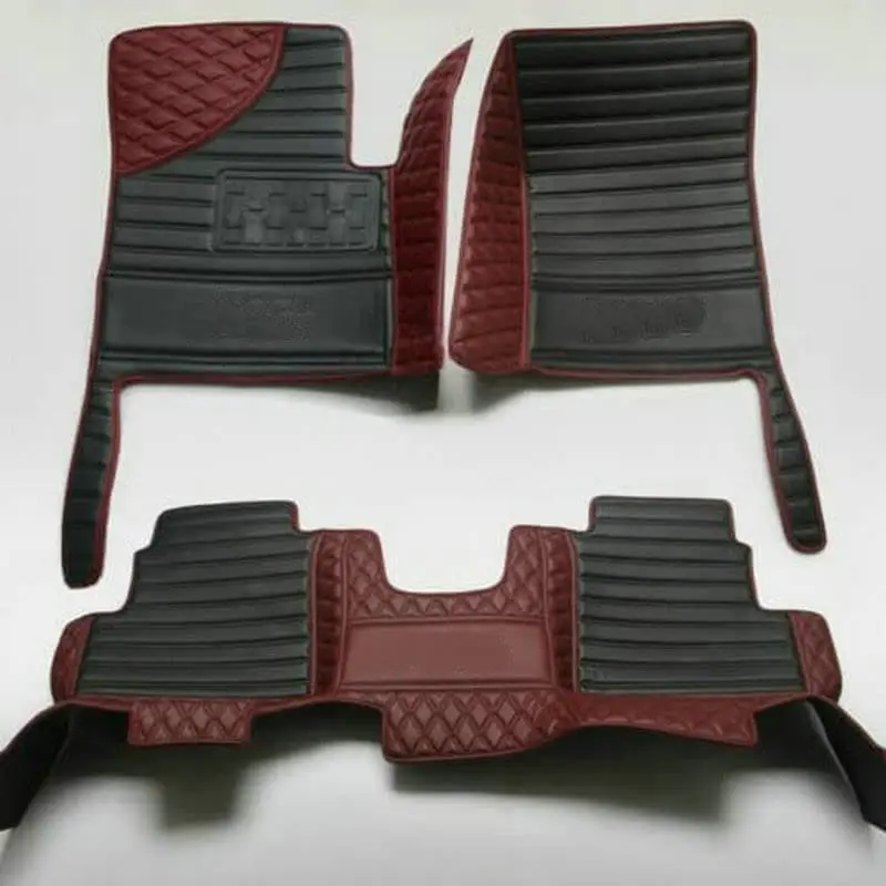 Car Floor Mats Fit For Audi A4 2017-2024 All Weather Leather Car Floor Mats, Skidproof Pedal, Waterproof, Wear-reistant