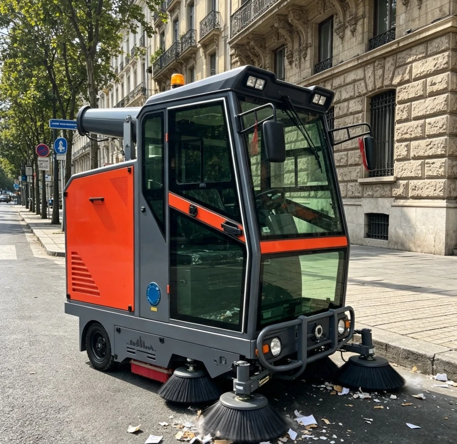 China Supplier Multi-Use Ride-On Sweeper Electric Road Cleaning Vehicle for Municipal Sanitation Factory Environment