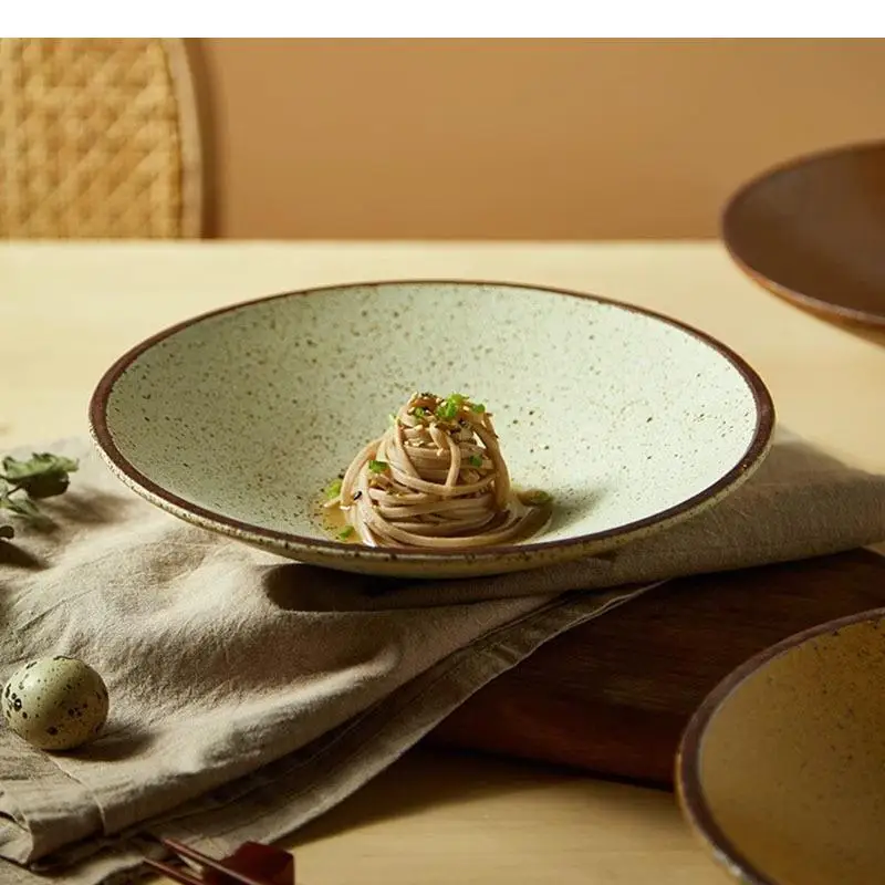 

Vintage Ceramic Salad Plate Dessert Sashimi Pasta Plates Restaurant Molecular Cuisine Specialty Tableware