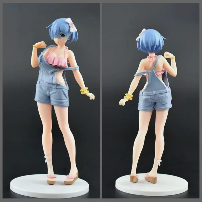 Figurine Rem de 22 cm de Re:Zero - Commencer une nouvelle vie dans un autre monde, statue d'anime, ornement de bureau, décoration de boîtier PC, modèle de collection, jouet