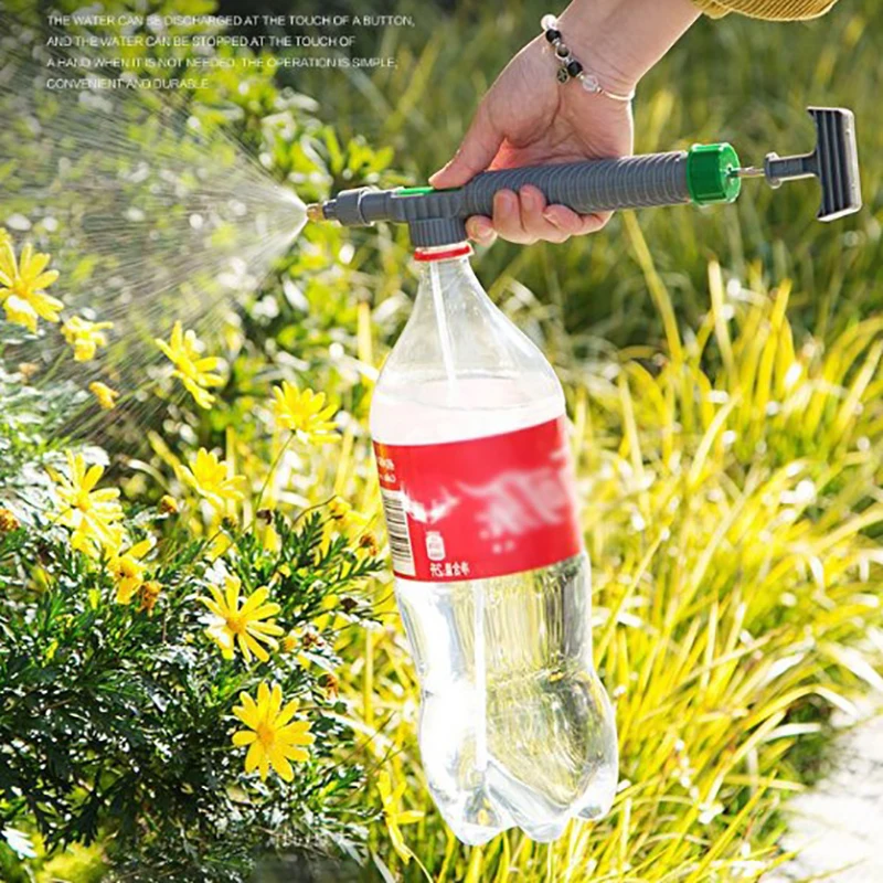 

New Adjustable Drinking Bottle Sprayer Watering Nozzle Sprinkler Pressure Fogging Nozzle Gardening Tools Horticultural Nozzle