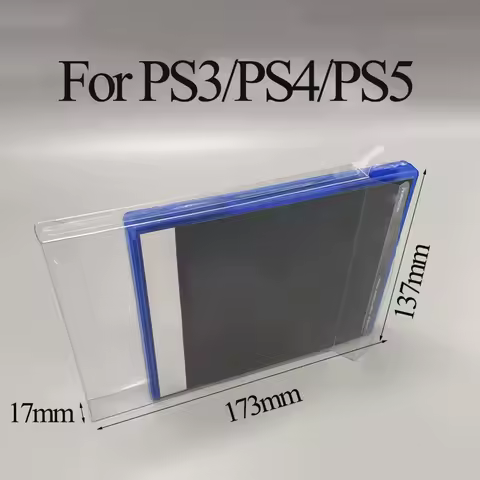 1-5 PCS Transparent Game Card Storage Case For PS5/PS4/PS3 - Storage Dustproof Protective Display Box