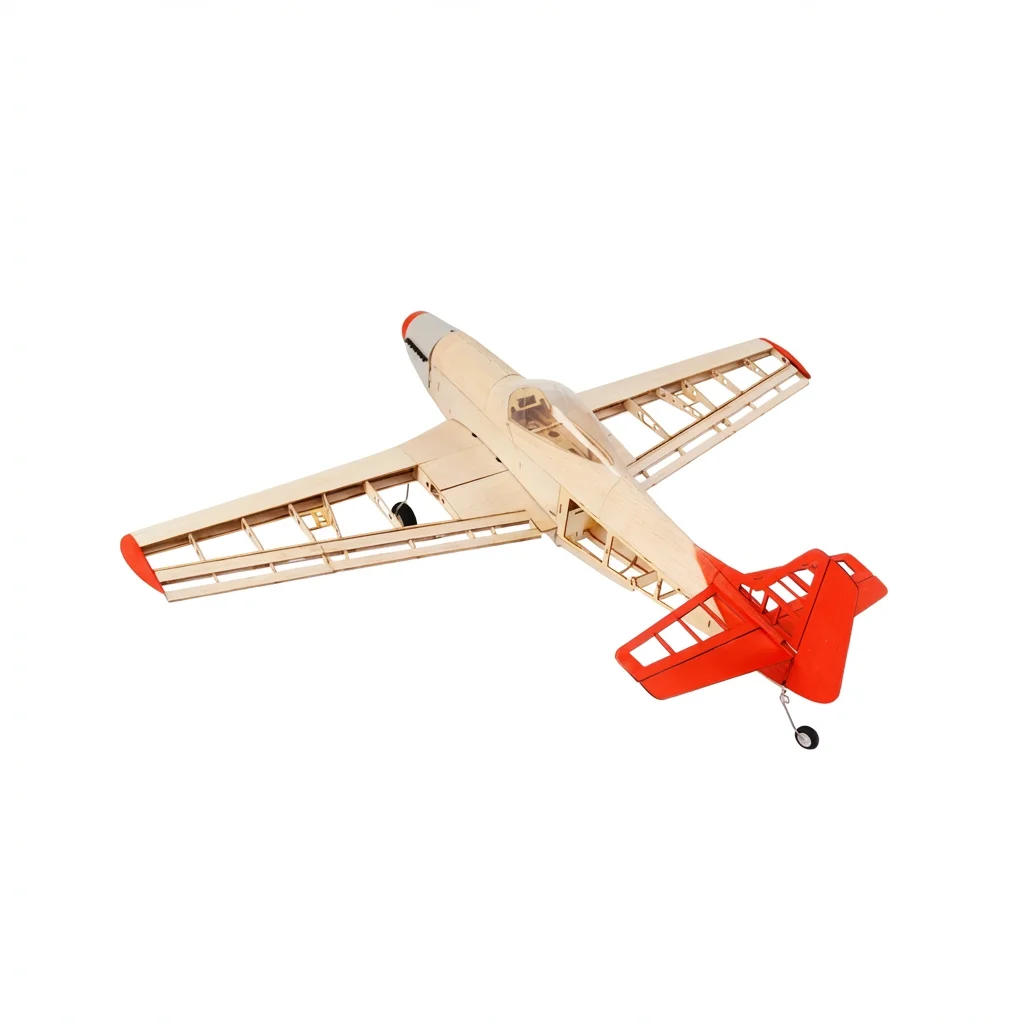 NEW P51 Mustang RC AirPlanes Laser Cut Balsa Wood Airplane Kit Frame Wingspan 1010mm  Model Building Kit - view 3