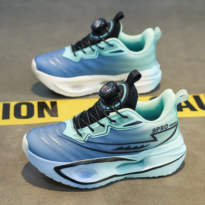 

Four Season Kids Sneakers High-quality Ultra Light Anti Slip Button Up Training Shoes Comfort Girls Boys Outdoor Walk Run Shoes