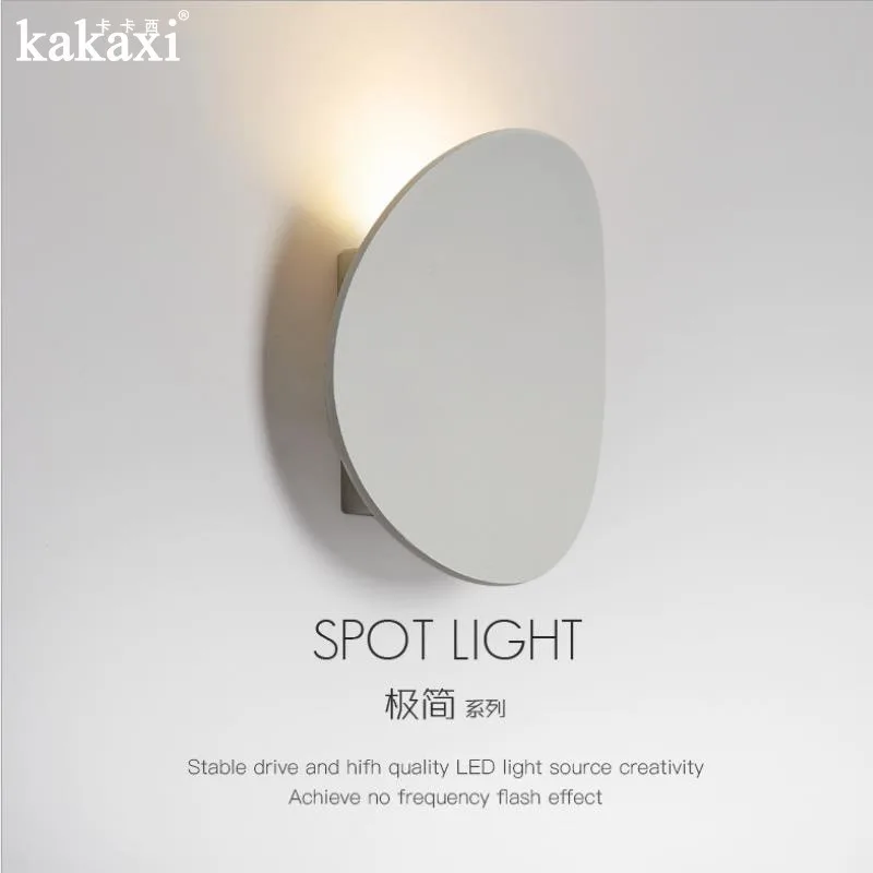 

New Wall Lamp Modern Round Bedroom Bedside Lamp Living Room Outdoor Corridor Aisle Personality Minimalism Background Wall Lamp