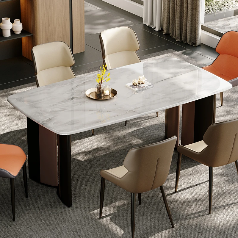 

Luxury Modern Dining Table Nordic Restaurant Conference Dining Table Designer Office Writing Reception Muebles Home Furniture