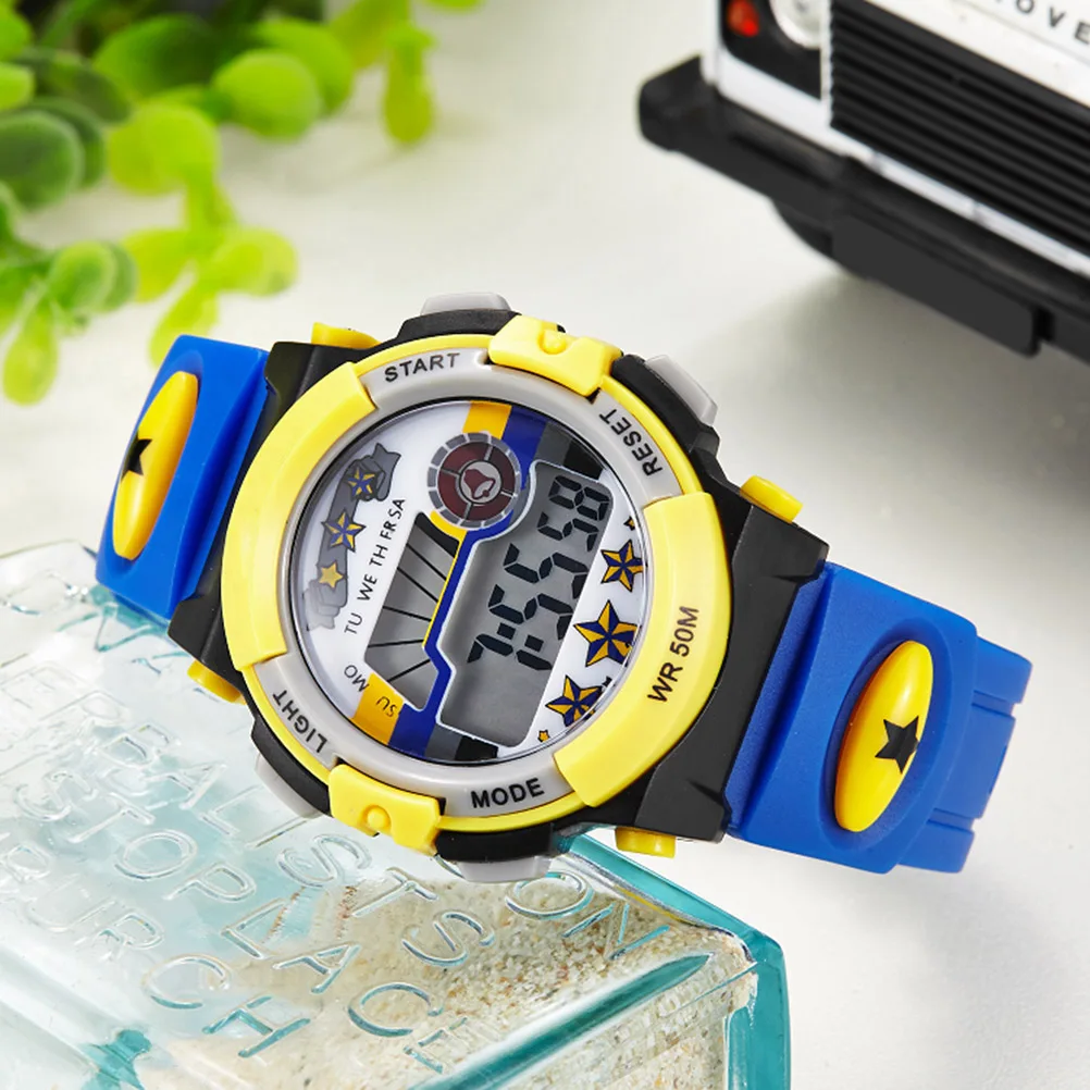 

50M Waterproof Sports Watch Digital Alarm Stopwatch Backlight Rubber Band Stainless Steel ABS Adjustable Unisex Men