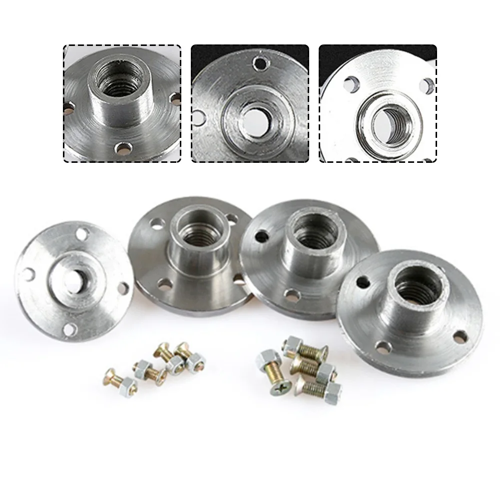 1pc Flange M10 For M14 20mm 22mm 25.4mm Carbon Steel Adapter For Angle Grinder Cutting Disc Saw Blade Connection Tool Accessorie