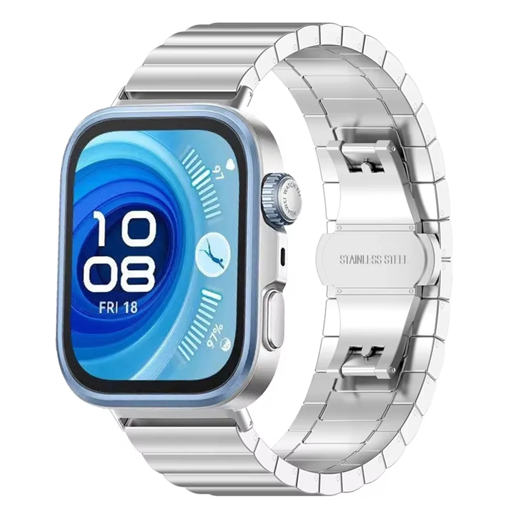 

Высококачественный браслет для Huawei Watch Fit 3/4 Starp Correas из нержавеющей стали для Huawei Watch Fit 4/4 Pro, ремешки, аксессуары