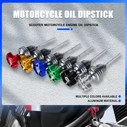 Motorcycle Engine Oil Dipstick Filler Cap Plug Crankcase Oil Level Gauge For GY6 110cc125cc Scooter Honda Yamaha Kawasaki Suzuki