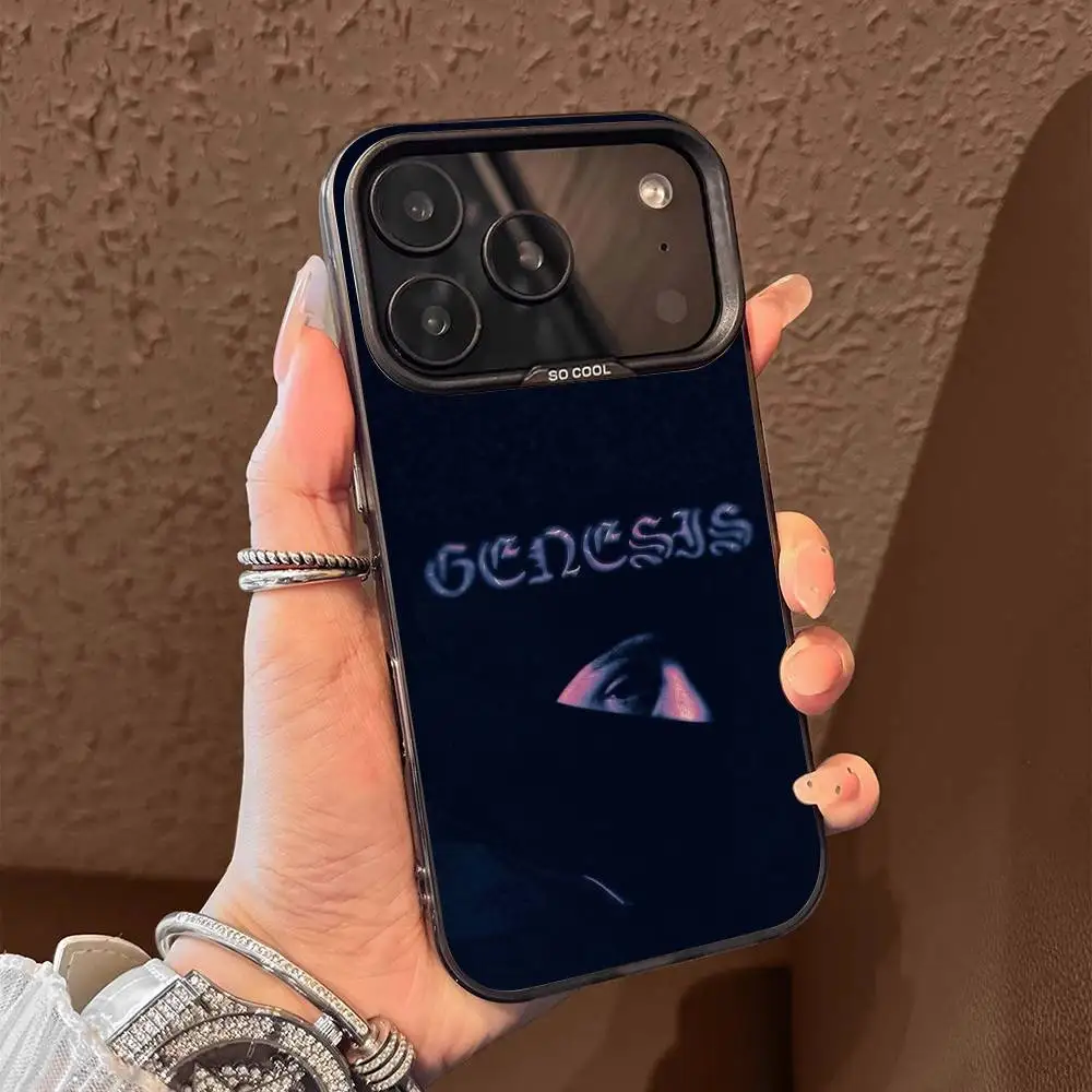 حافظة هاتف P-Peso Pluma Exodo Genesis لهاتف iPhone 15,16,12,14,13,17,11,E,Max,Plus,Air,Pro,Mini Black Tpu