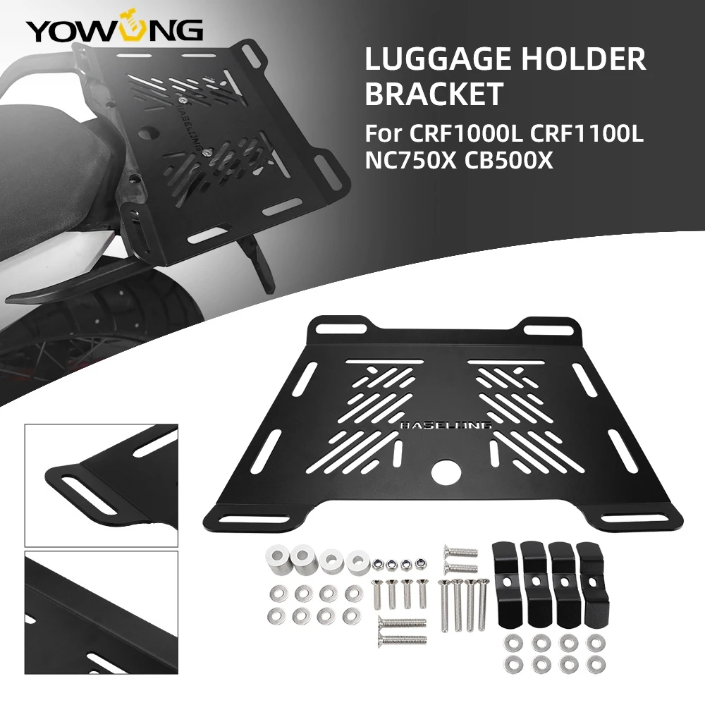 For Honda CRF1000L CRF1100L NC750X CB500X 2024 Rear Rack Carrier Luggage Cargo Cycling Bag Stand Holder Trunk Suppor Bracket 