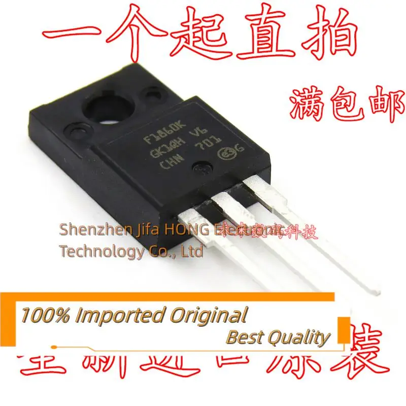 10PCS/Lot   F1860K 18N60  18A 600V MOSFET Imported Original  Best Quality