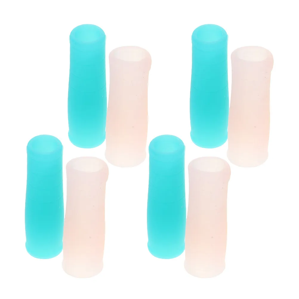 

8Pcs Silicone Protective Sleeve Nail Cuticle Scissors Covers Manicure Tool Guard Non Slip Safety Holder Nail Kit Accessories