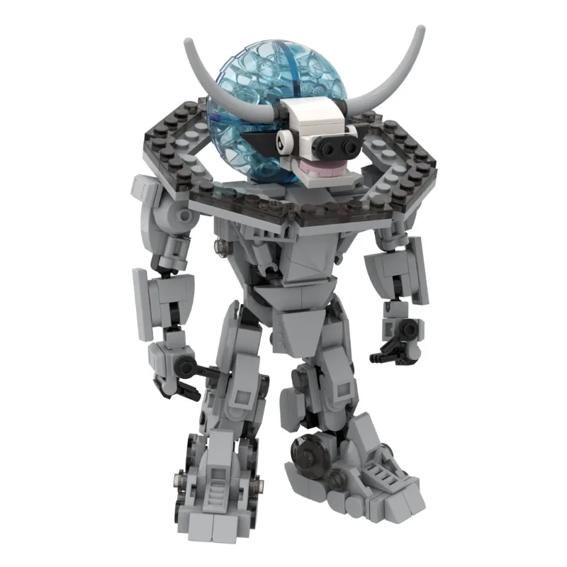 383PCS 코스믹 소 메카 조립 키트 - 청소년 및 성인을 위한 신화적인 하이브리드 동물 모델, 가이드북이 포함된 수집가용 DIY 선물