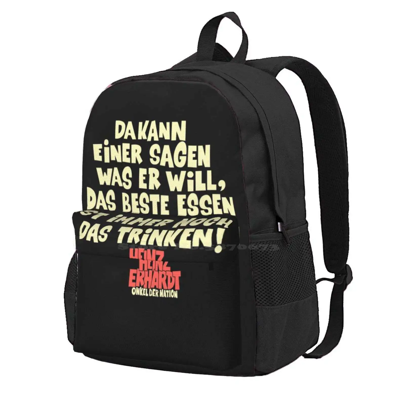 Heinz Erhardt - Funny Sayings - German Comedian Hot Sale Schoolbag Backpack Fashion Bags German Comedian German Poet Funny