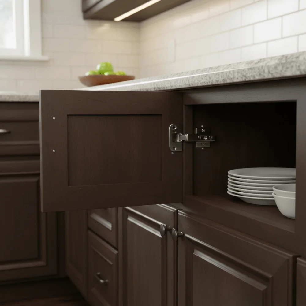 

Heavy Duty Cabinet Hinges Zinc Alloy Standard Size Corner Cabinet Hinges Load-Bearing Adjustable Mechanism