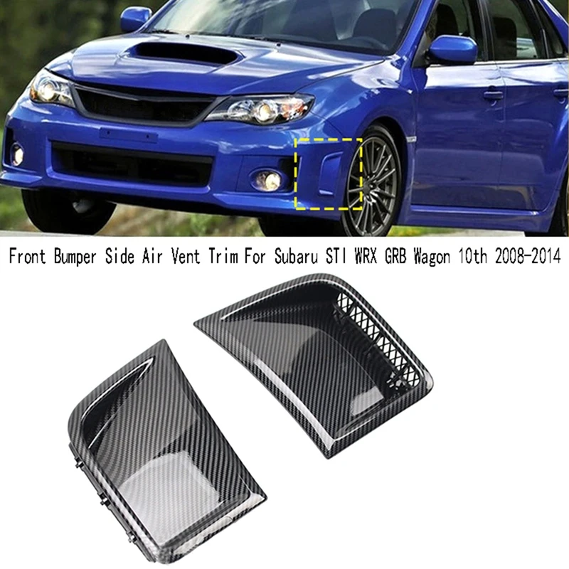 

HOT_For Subaru STI Carbon Fiber Engine Hood Fender Outlet Cover