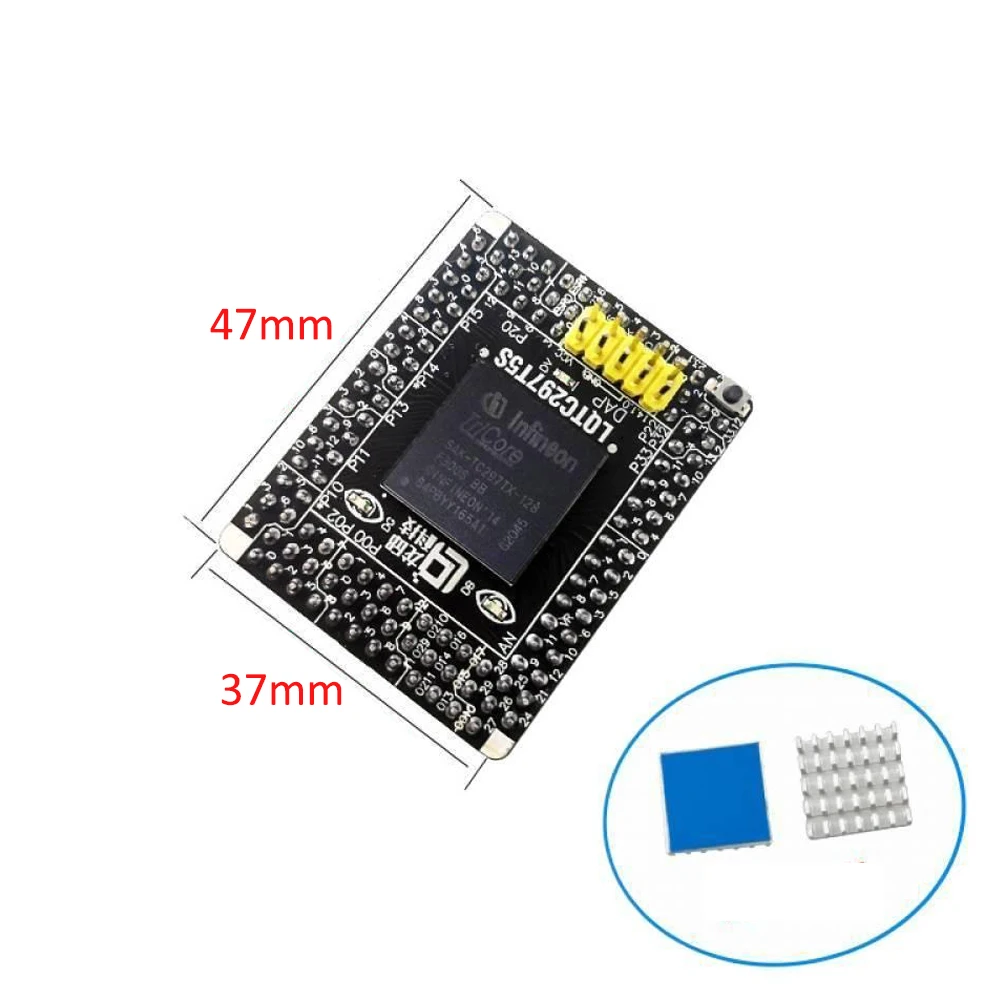 

TC264D/TC264DA/TC297TX Chip Core Board 3.3V/5V Dual-core 200Mhz/Triple-core 300Mhz Chip Board for Smart Car with ECC Protection