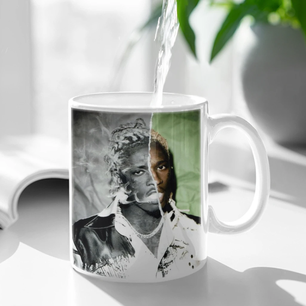 Young T-Thug Pop Hip-Hop Rap Star Classic Movie Free shipping Ceramic Cup Coffee Oatmeal Breakfast Cup Creative Personality Mug