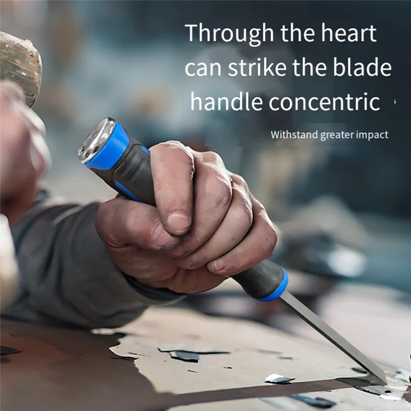 T19C Woodworking Right Angle Chisel Multipurpose Core Percussive Angle Chisel Chrome Vanadium Steel Handle Slotting Cutting