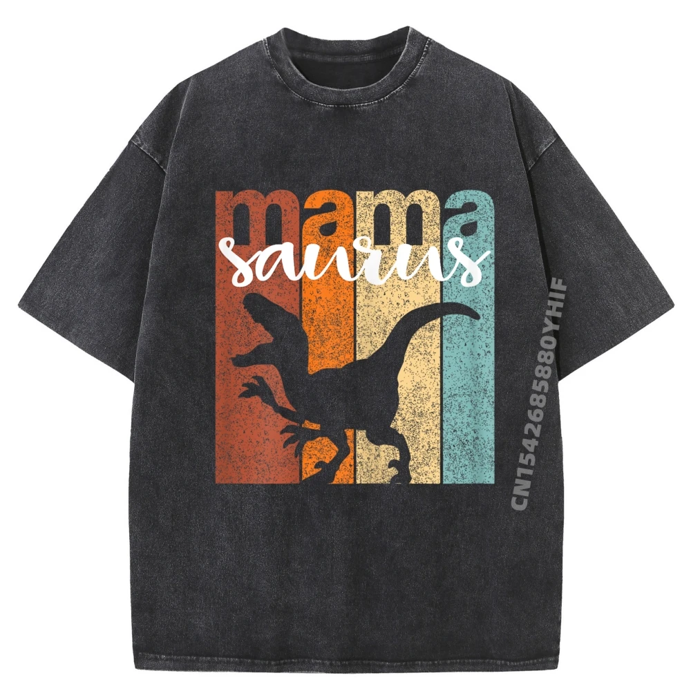 

Mamasaurus Family Винтажная дизайнерская футболка Мужская футболка с рисунком Мужская футболка с принтом Camisa Уличная стираная одежда
