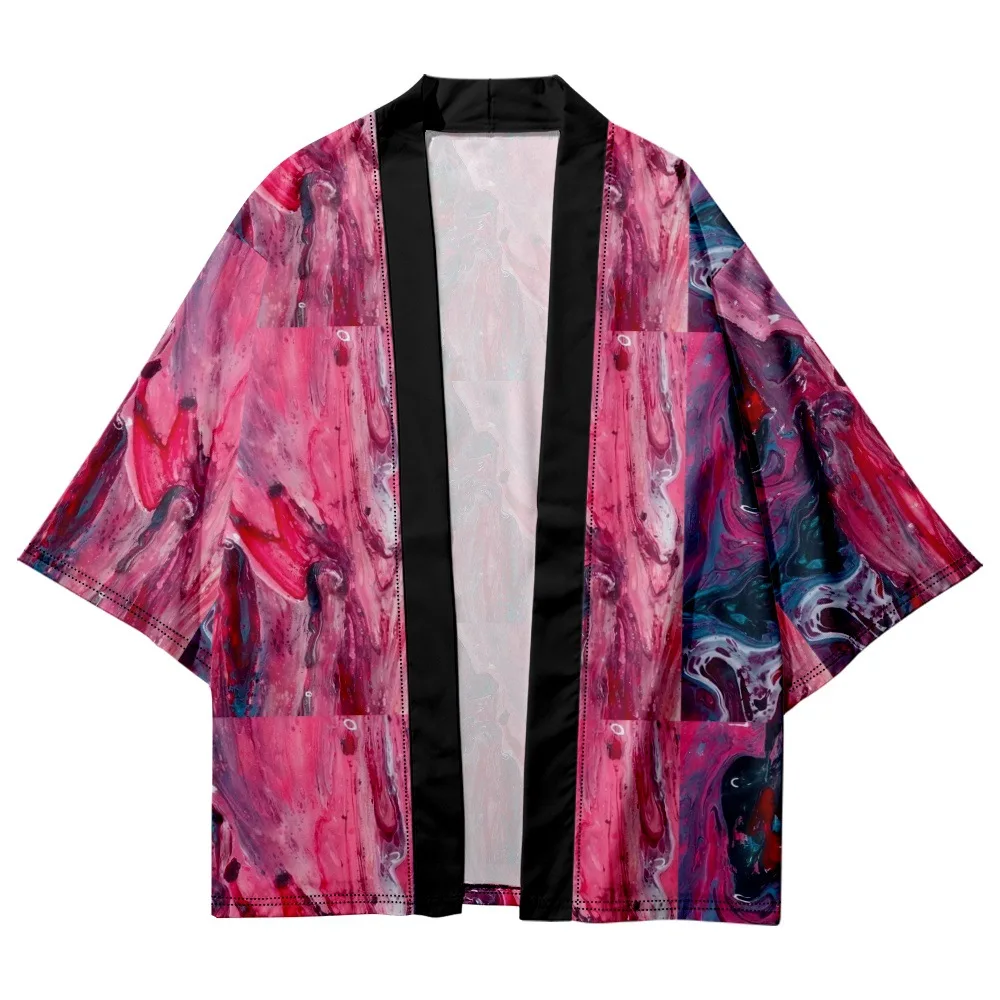 Mens Shirt Yukata Haori Retro Asian Jacket Japanese Cardigan Summer Beach Sunscreen Loose Kimono