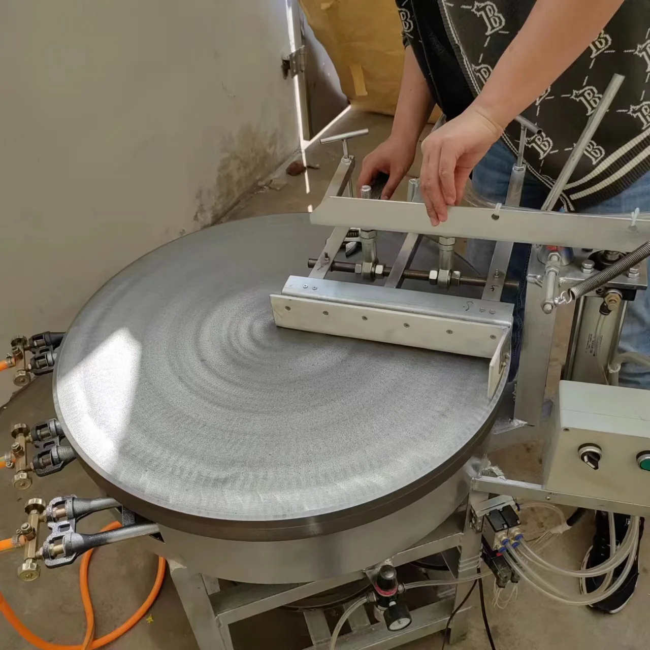 Grain, pancake machine, large, fully automatic, commercial, gas, manual, semi automatic, printing