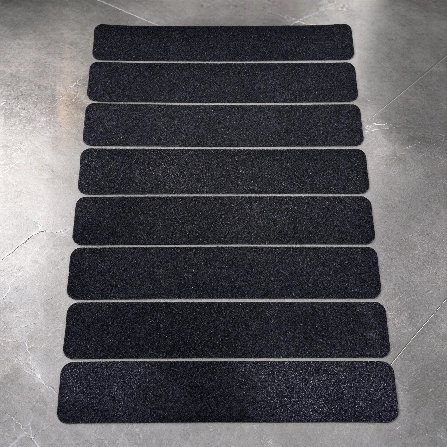 8 Pieces of Outdoor Stair Anti-Slip Tape, 5cm X 30cm, Self-Adhesive, Strong Grip, Suitable for Indoor/Outdoor Stairs, Steps, Boats, Swimming Pool Stairs, Safety Anti-Slip Tape