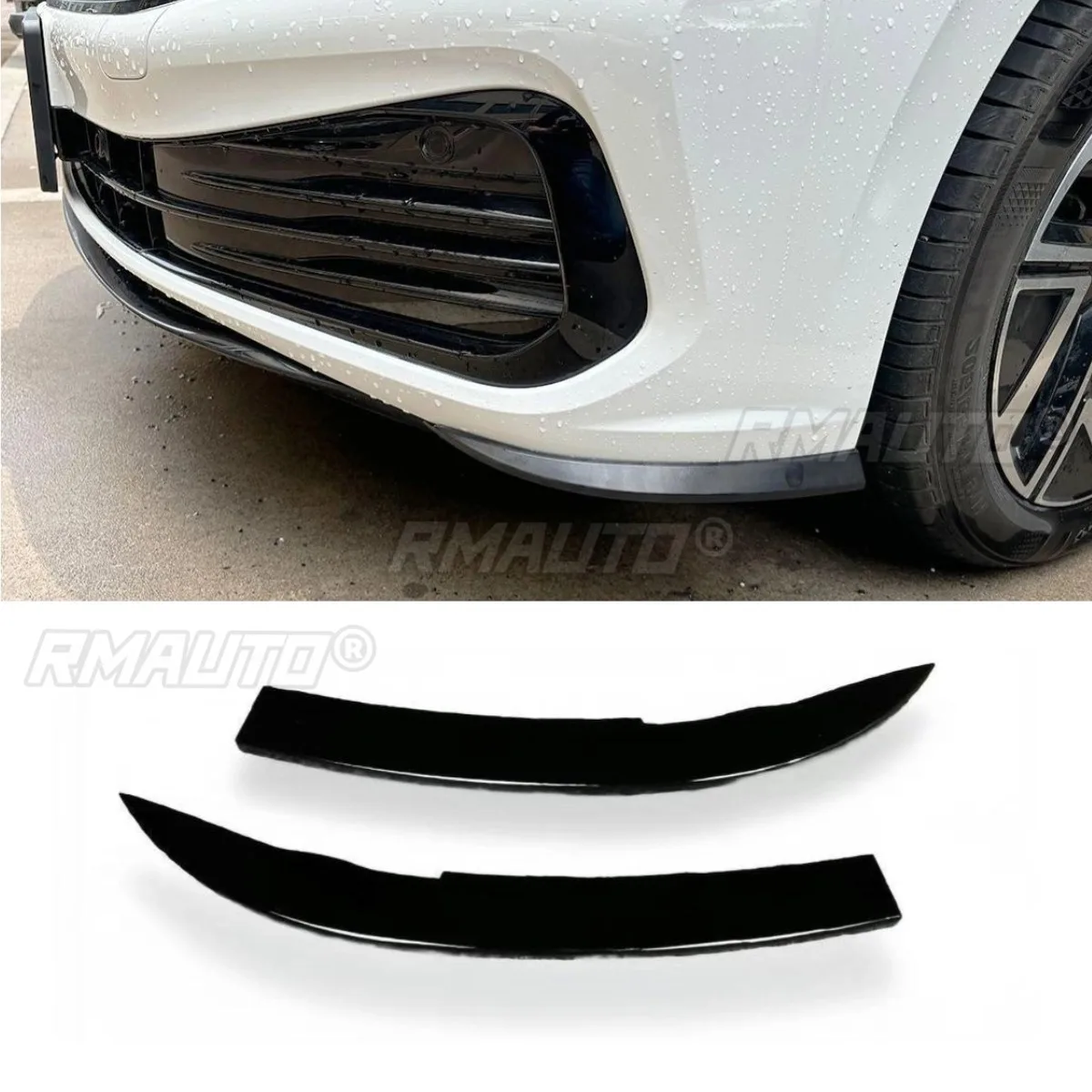For Volkswagen Sagitar 2023-2025 GLI Front Bumper Lip Splitter Diffuser Spoiler Bumper Corner Trim Modification Part Tunning